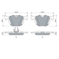 0986494006_2.JPG Kit pastiglie freno, Freno a disco 0 986 494 006 BOSCH per BMW LAND ROVER
