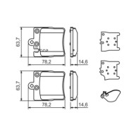 0986494022_2.JPG Kit pastiglie freno, Freno a disco 0 986 494 022 BOSCH per MERCEDES-BENZ