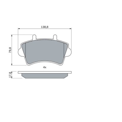 0986494031_2.JPG Kit pastiglie freno, Freno a disco 0 986 494 031 BOSCH per RENAULT OPEL NISSAN