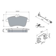 0986494085_1.JPG Kit pastiglie freno, Freno a disco 0 986 494 085 BOSCH per MERCEDES-BENZ