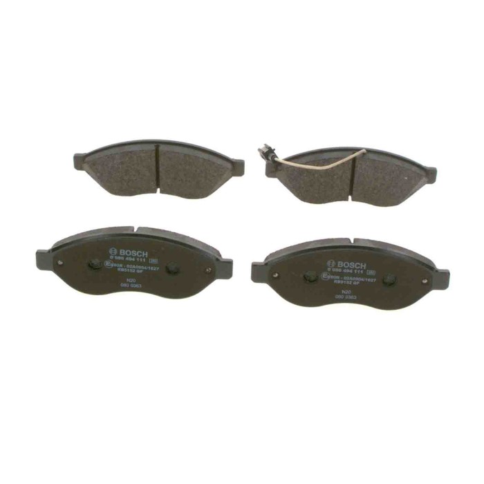 0986494111_4.JPG Kit pastiglie freno, Freno a disco 0 986 494 111 BOSCH per PEUGEOT CITROEN FIAT