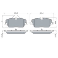 0986494120_2.JPG Kit pastiglie freno, Freno a disco 0 986 494 120 BOSCH per BMW MINI