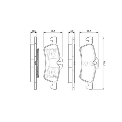 0986494130_1.JPG Kit pastiglie freno, Freno a disco 0 986 494 130 BOSCH per TOYOTA DAIHATSU