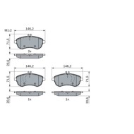 0986494161_2.JPG Kit pastiglie freno, Freno a disco 0 986 494 161 BOSCH per MERCEDES-BENZ