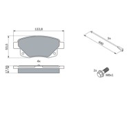0986494171_2.JPG Kit pastiglie freno, Freno a disco 0 986 494 171 BOSCH per FORD