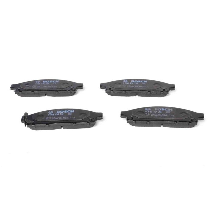 0986494268_2.JPG Kit pastiglie freno, Freno a disco 0 986 494 268 BOSCH per MITSUBISHI