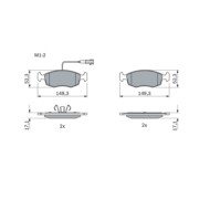 0986494463_1.JPG Kit pastiglie freno, Freno a disco 0 986 494 463 BOSCH per FIAT