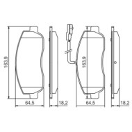 0986494498_2.JPG Kit pastiglie freno, Freno a disco 0 986 494 498 BOSCH per RENAULT OPEL NISSAN