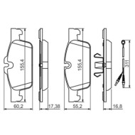 0986494527_2.JPG Kit pastiglie freno, Freno a disco 0 986 494 527 BOSCH per PEUGEOT