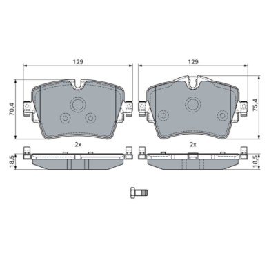 0986494940_1.JPG Kit pastiglie freno, Freno a disco 0 986 494 940 BOSCH per BMW MINI
