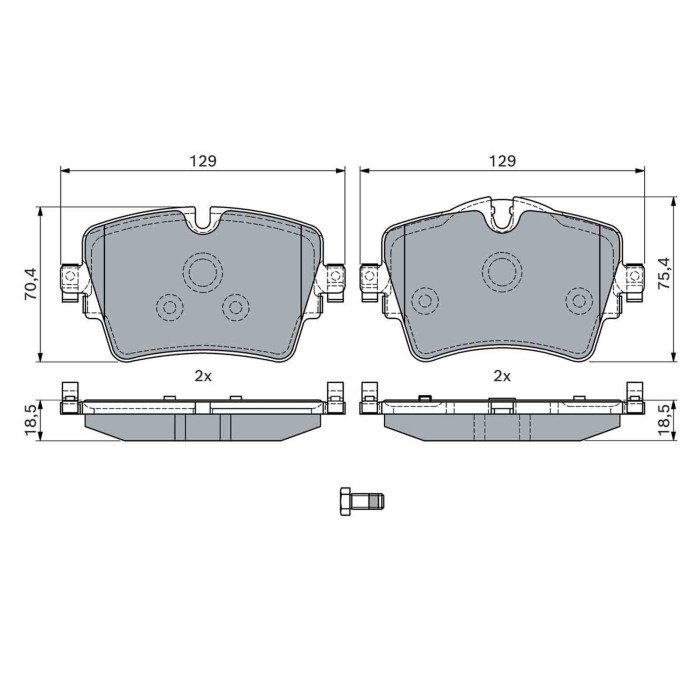 0986494940_1.JPG Kit pastiglie freno, Freno a disco 0 986 494 940 BOSCH per BMW MINI