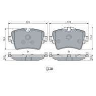 0986494940_1.JPG Kit pastiglie freno, Freno a disco 0 986 494 940 BOSCH per BMW MINI