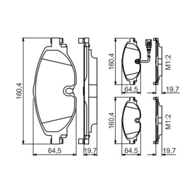 0986495347_1.JPG Kit pastiglie freno, Freno a disco 0 986 495 347 BOSCH per AUDI VW