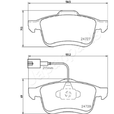 LIBRETTO_RICHIESTA_TARGA.JPG Kit pastiglie freno, Freno a disco PA-0221AF JAPANPARTS per OPEL FIAT LANCIA