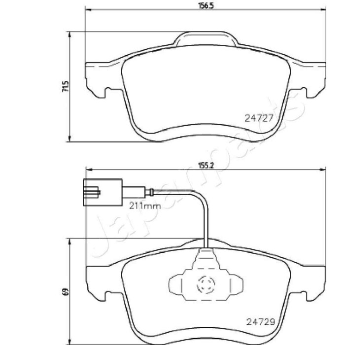 LIBRETTO_RICHIESTA_TARGA.JPG Kit pastiglie freno, Freno a disco PA-0221AF JAPANPARTS per OPEL FIAT LANCIA