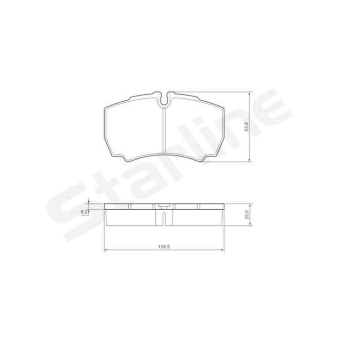 NEUTRO.jpg Kit pastiglie freno, Freno a disco BD S432 STARLINE per IVECO