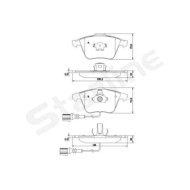 NEUTRO.jpg Kit pastiglie freno, Freno a disco BD S837P STARLINE per AUDI SEAT