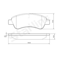 Kit pastiglie freno, Freno a disco BD S842P STARLINE per PEUGEOT CITROEN OPEL DS