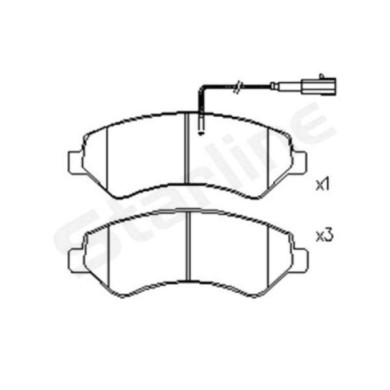 NEUTRO.jpg Kit pastiglie freno, Freno a disco BD S846P STARLINE per PEUGEOT CITROEN FIAT