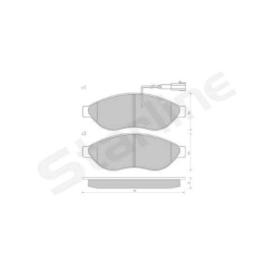 NEUTRO.jpg Kit pastiglie freno, Freno a disco BD S847P STARLINE per PEUGEOT CITROEN FIAT