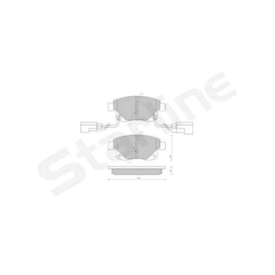 NEUTRO.jpg Kit pastiglie freno, Freno a disco BD S850P STARLINE per FORD