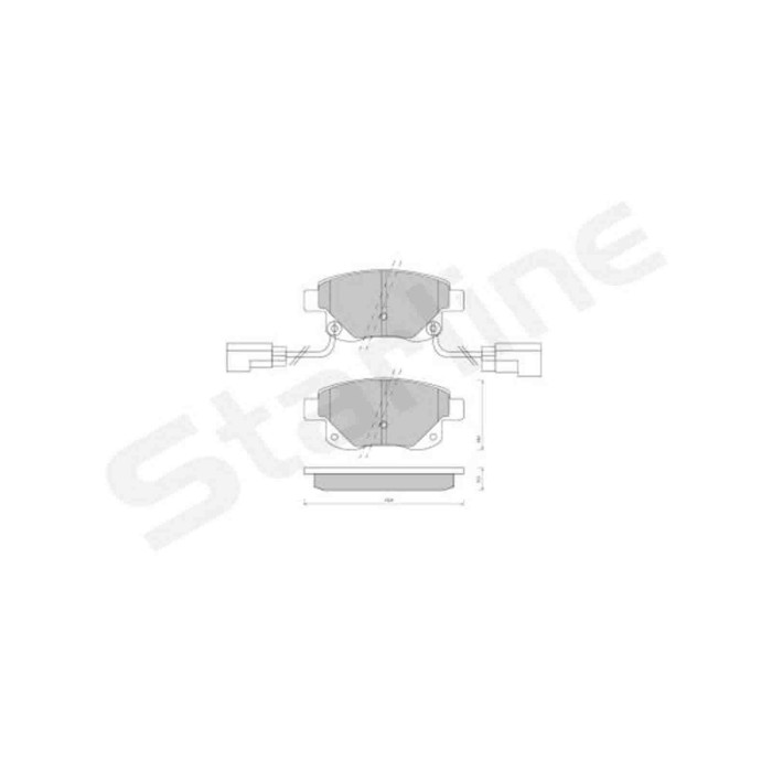 NEUTRO.jpg Kit pastiglie freno, Freno a disco BD S850P STARLINE per FORD