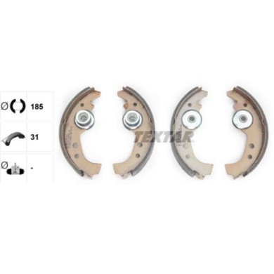 NEUTRO.jpg Kit ganasce freno 91005900 TEXTAR per FIAT SEAT LANCIA SAAB INNOCENTI YUGO
