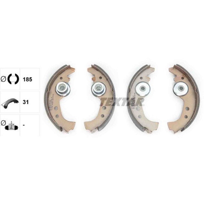 NEUTRO.jpg Kit ganasce freno 91005900 TEXTAR per FIAT SEAT LANCIA SAAB INNOCENTI YUGO
