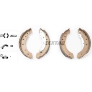 Kit ganasce freno 91048000 TEXTAR per RENAULT PEUGEOT CITROEN DACIA