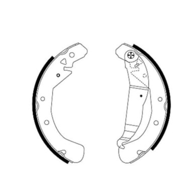 91049000_2.JPG Kit ganasce freno 91049000 TEXTAR per OPEL