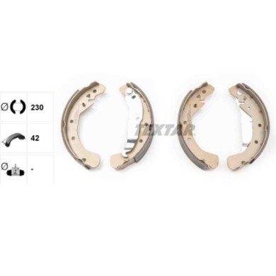 91049000_1.JPG Kit ganasce freno 91049000 TEXTAR per OPEL