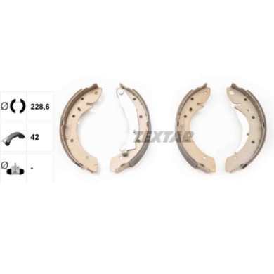 91052900_1.JPG Kit ganasce freno 91052900 TEXTAR per PEUGEOT CITROEN PROTON
