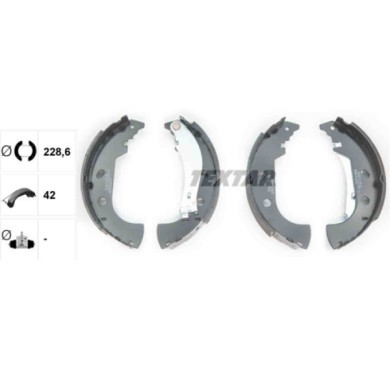 91053100_1.JPG Kit ganasce freno 91053100 TEXTAR per FIAT