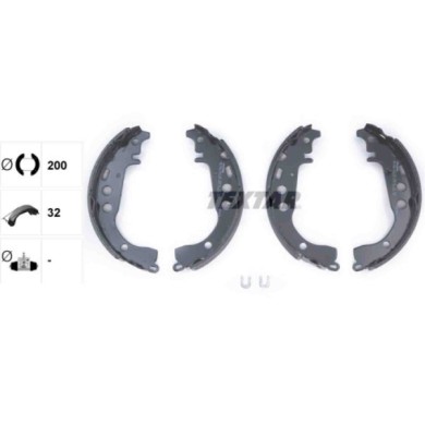91053500_1.JPG Kit ganasce freno 91053500 TEXTAR per TOYOTA DAIHATSU