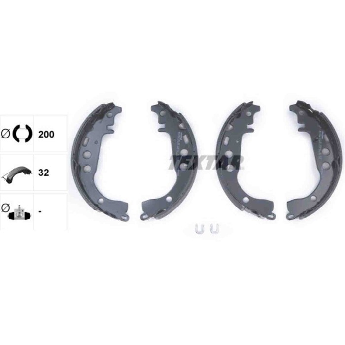 91053500_1.JPG Kit ganasce freno 91053500 TEXTAR per TOYOTA DAIHATSU