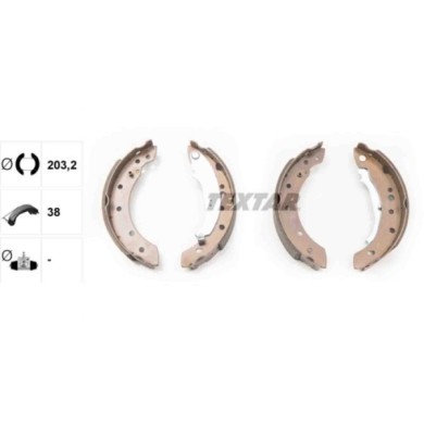 91061800_1.JPG Kit ganasce freno 91061800 TEXTAR per PEUGEOT