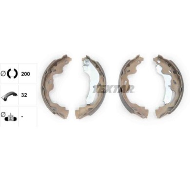 91064500_1.JPG Kit ganasce freno 91064500 TEXTAR per PEUGEOT CITROEN TOYOTA OPEL SUZUKI