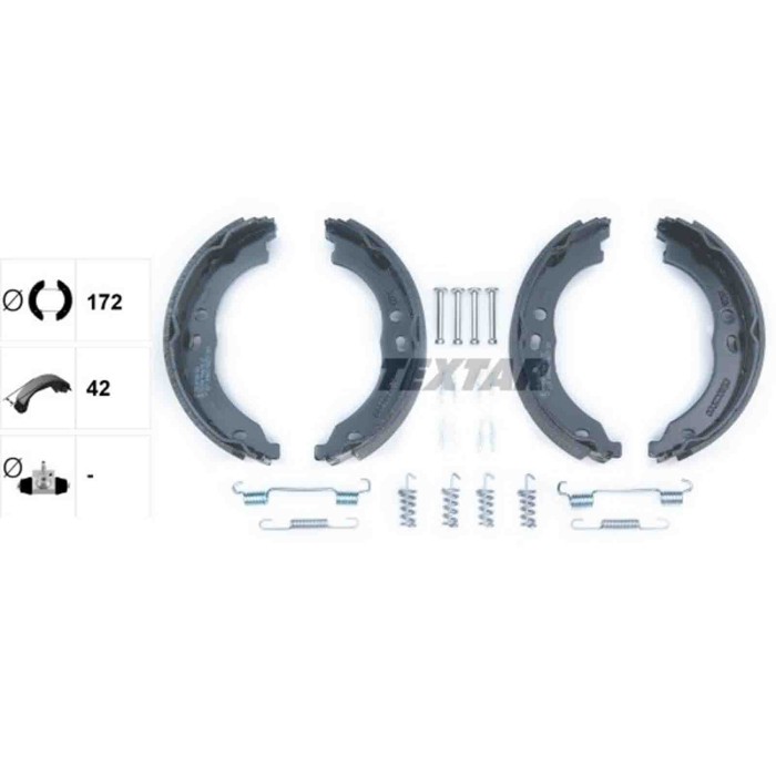 91066700_1.JPG Kit ganasce, Freno stazionamento 91066700 TEXTAR per PEUGEOT CITROEN OPEL FIAT