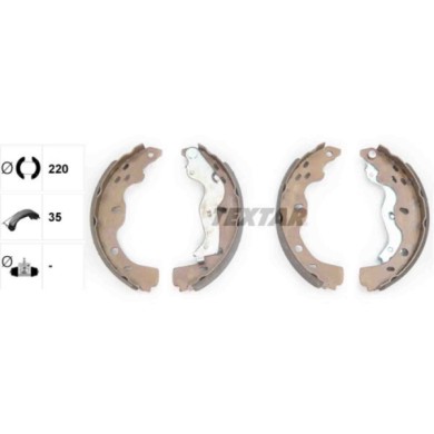 91067500_1.JPG Kit ganasce freno 91067500 TEXTAR per FIAT SUZUKI