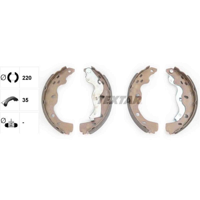 91067500_1.JPG Kit ganasce freno 91067500 TEXTAR per FIAT SUZUKI