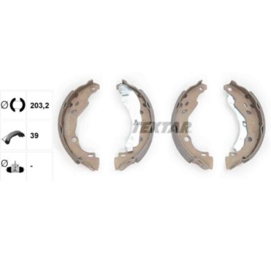 91077200_1.JPG Kit ganasce freno 91077200 TEXTAR per PEUGEOT CITROEN OPEL FIAT DS