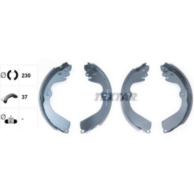 91078400_1.JPG Kit ganasce freno 91078400 TEXTAR per NISSAN
