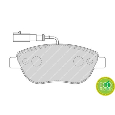 FDB1467_3.JPG Kit pastiglie freno, Freno a disco FDB1467 FERODO per FIAT LANCIA
