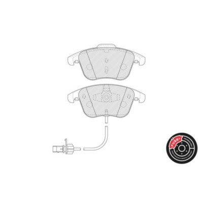 LIBRETTO_RICHIESTA_TARGA.JPG Kit pastiglie freno, Freno a disco FDB4045 FERODO per AUDI