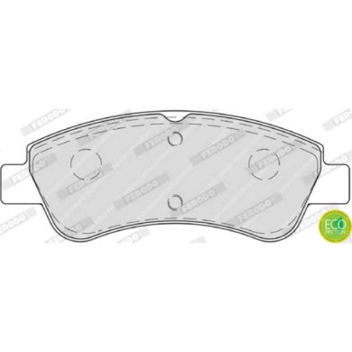 FDB4066_3.JPG Kit pastiglie freno, Freno a disco FDB4066 FERODO per PEUGEOT CITROEN OPEL DS