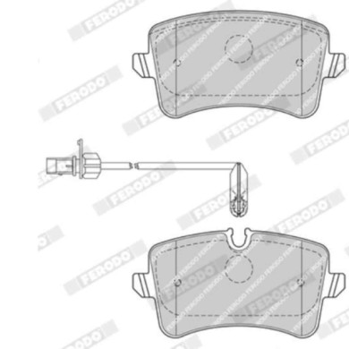 FDB4410_3.JPG Kit pastiglie freno, Freno a disco FDB4410 FERODO per AUDI PORSCHE