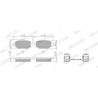 LIBRETTO_RICHIESTA_TARGA.JPG Kit pastiglie freno, Freno a disco FDB5197 FERODO per PEUGEOT CITROEN OPEL JEEP