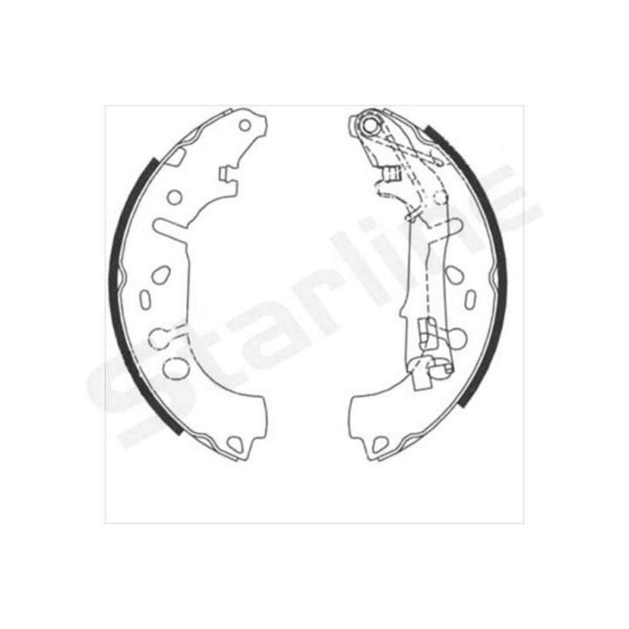 NEUTRO.jpg Kit ganasce freno BC 09100 STARLINE per PEUGEOT CITROEN OPEL FIAT