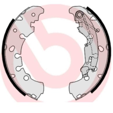 S23530_2.JPG Kit ganasce freno S 23 530 BREMBO per PEUGEOT CITROEN OPEL FIAT HYUNDAI KIA