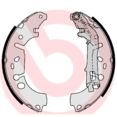 S23531_2.JPG Kit ganasce freno S 23 531 BREMBO per PEUGEOT CITROEN OPEL FIAT